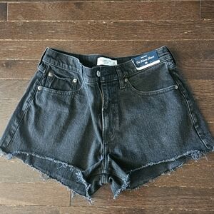 Abercrombie & Fitch Black Jean Shorts